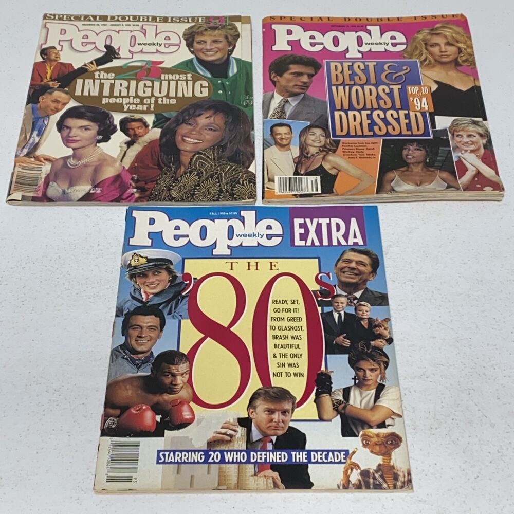 VTG PEOPLE Magazine Special Issue 1989 1994/95 Trump Madonna Princess Di Whitney